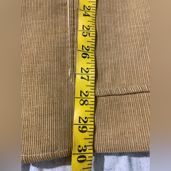 Elderado Mens Vintage Two Buttons Corduroy Blazer Jacket Tan Beige 42 - Picture 9 of 10